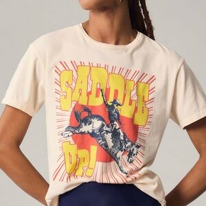 Anthropologie Original Retro Brand Saddle Up Graphic Tee